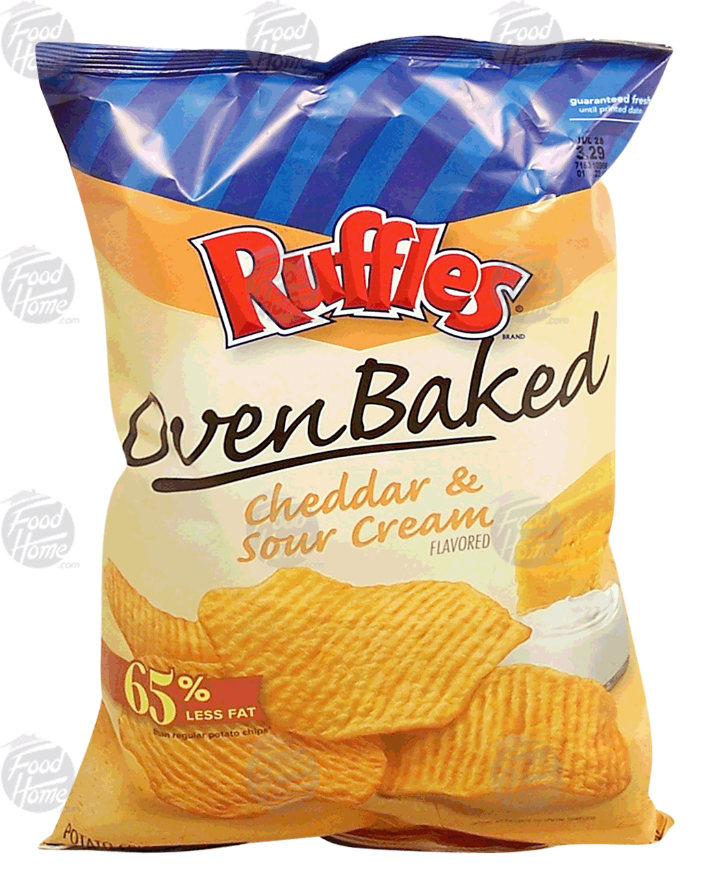 Ruffles Oven Baked cheddar & sour cream flavored potato chips Full-Size Picture